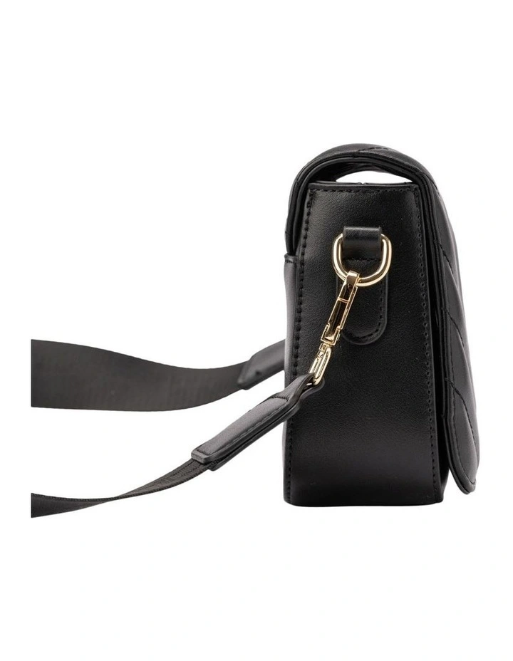 Mocha Nina Quilted Crossbody Bag In Black 4 Mocha Nina Quilted Crossbody Bag In Black - Image 2