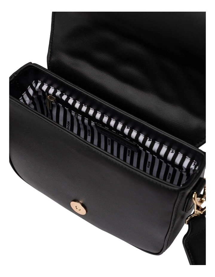 Mocha Nina Quilted Crossbody Bag In Black 5 Mocha Nina Quilted Crossbody Bag In Black - Image 3