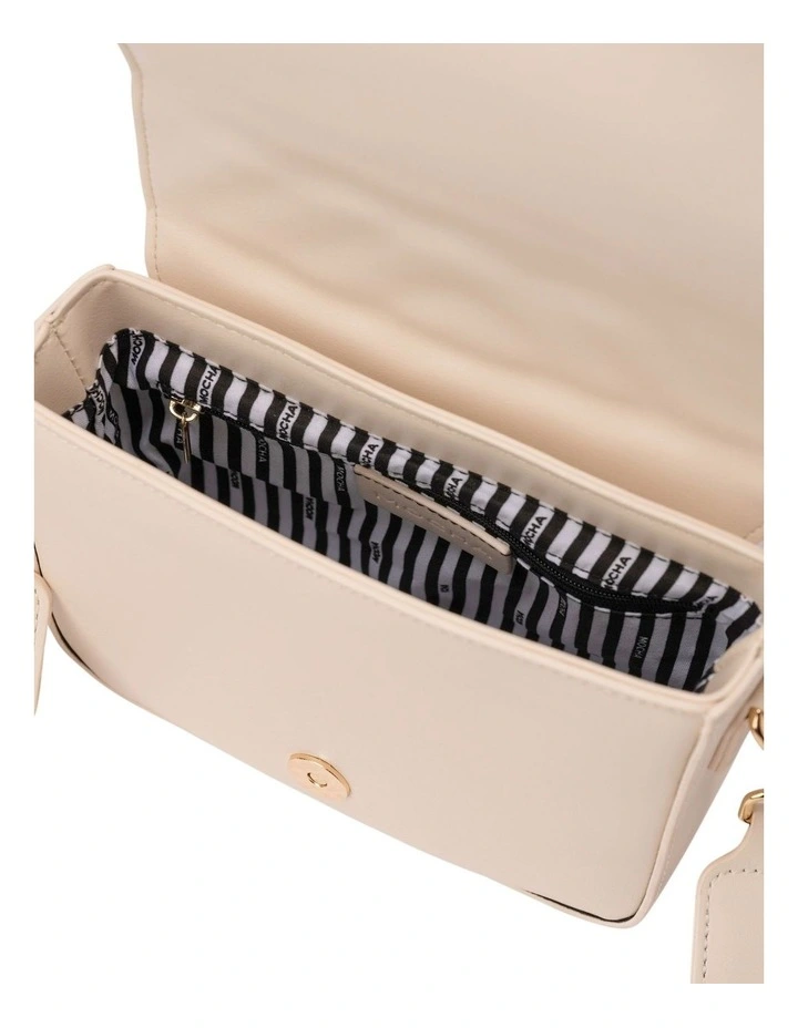 Mocha Nina Quilted Crossbody Bag In Cream 5 Mocha Nina Quilted Crossbody Bag In Cream - Image 3