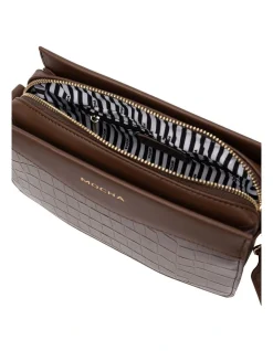 Mocha Bindi Croc-Embossed Box Crossbody In Brown 8 Mocha Bindi Croc-Embossed Box Crossbody In Brown -Mocha shop 958723120 3 720x928