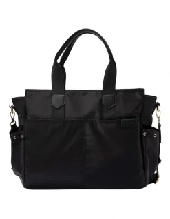 Mocha Ebby Baby Bag In Black