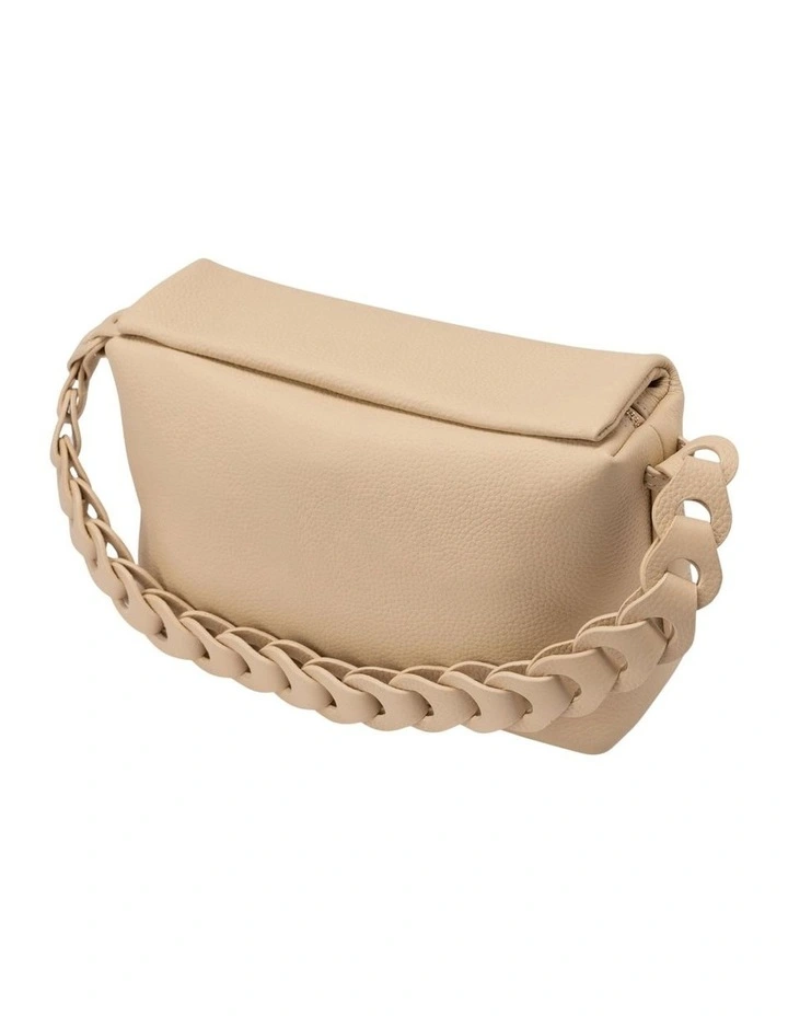 Mocha Lidia Leather Boston Bag In Cream 6 Mocha Lidia Leather Boston Bag In Cream - Image 4