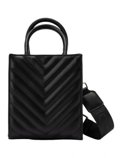 Mocha Nina Mini Tote In Black