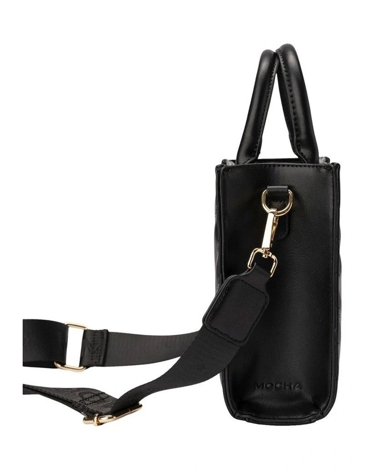 Mocha Nina Mini Tote In Black 4 Mocha Nina Mini Tote In Black - Image 2