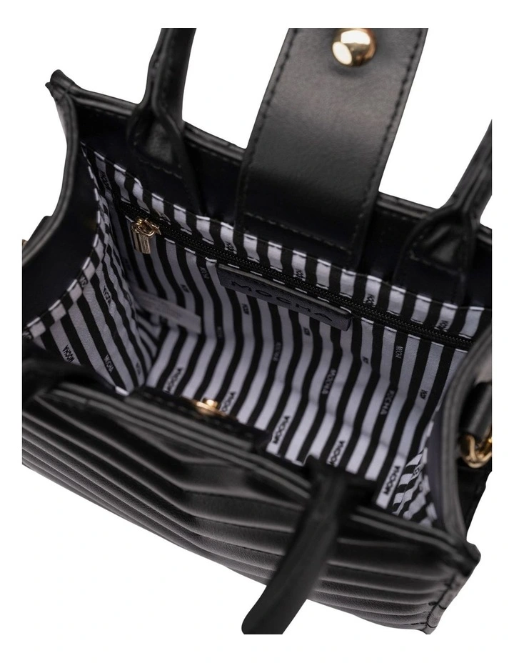 Mocha Nina Mini Tote In Black 5 Mocha Nina Mini Tote In Black - Image 3