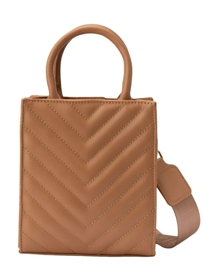 Mocha Nina Mini Tote In Brown 3 Mocha Nina Mini Tote In Brown