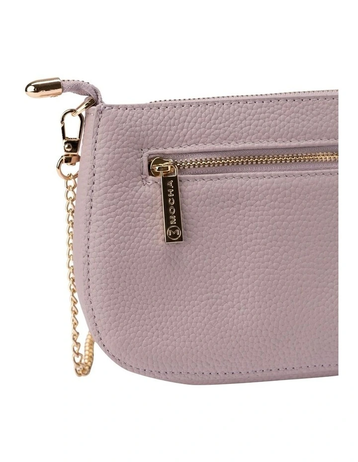 Mocha Fanta Small Leather Crossboday Bag In Purple 4 Mocha Fanta Small Leather Crossboday Bag In Purple - Image 2