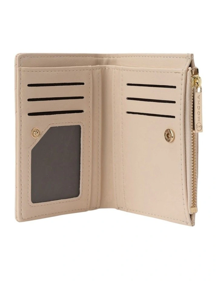 Mocha Nina Small Wallet In Cream 5 Mocha Nina Small Wallet In Cream - Image 3