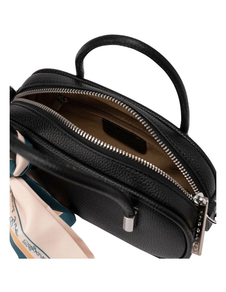 Mocha Laney Leather Mini Top Handle Bag In Black 5 Mocha Laney Leather Mini Top Handle Bag In Black - Image 3