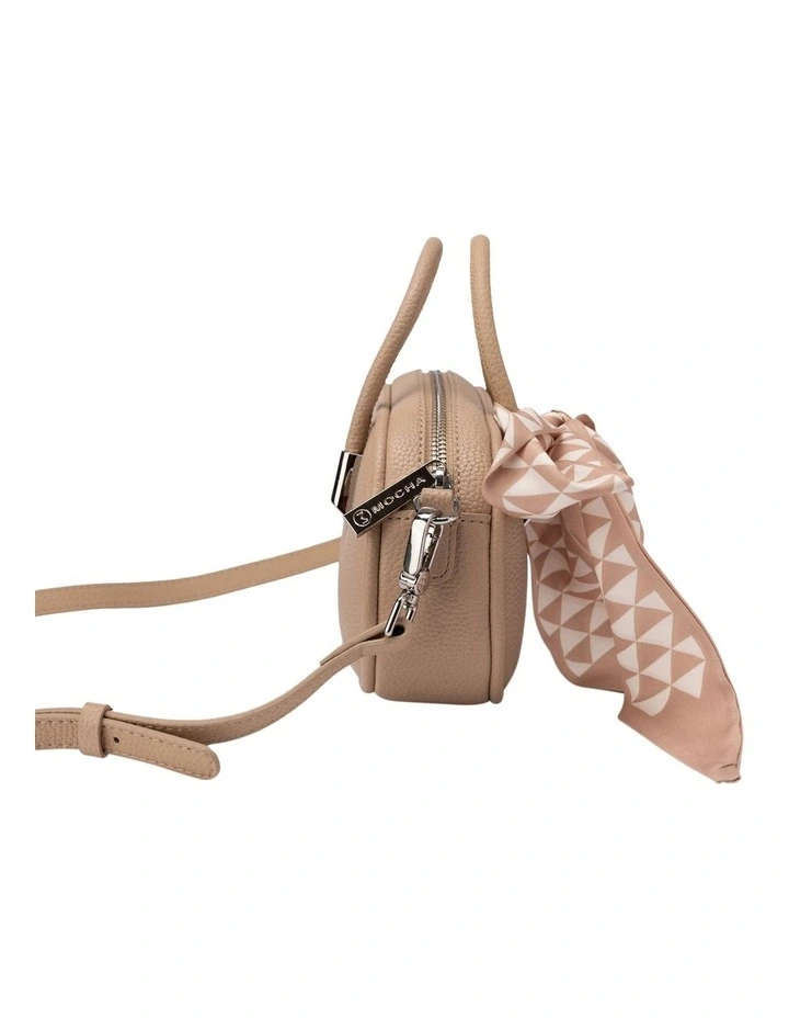 Mocha Laney Leather Mini Top Handle Bag In Beige 4 Mocha Laney Leather Mini Top Handle Bag In Beige - Image 2