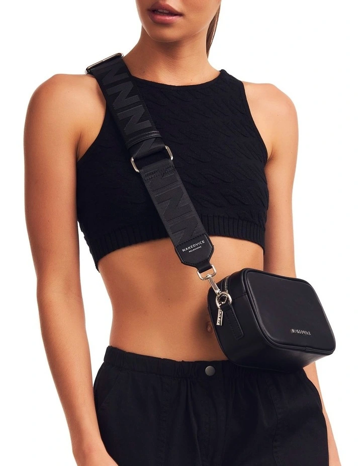 Nakedvice The Mac Juno Leather Crossbody Bag In Black 4 Nakedvice The Mac Juno Leather Crossbody Bag In Black - Image 2