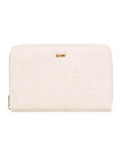 Roxy Magic Happens Zip-Around Wallet In Beige