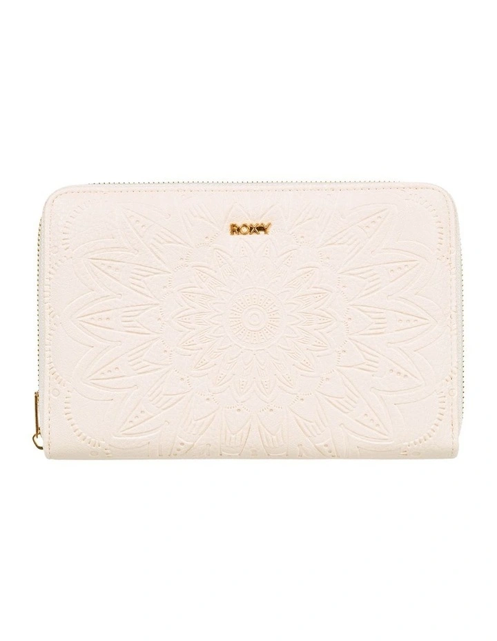 Roxy Magic Happens Zip-Around Wallet In Beige 3 Roxy Magic Happens Zip-Around Wallet In Beige