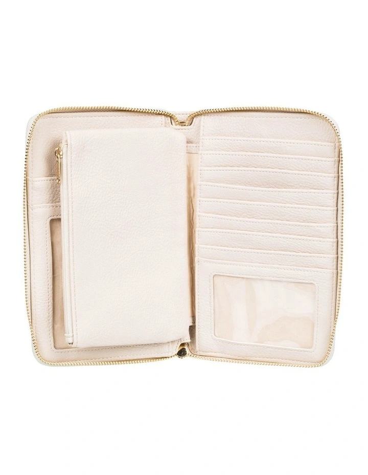Roxy Magic Happens Zip-Around Wallet In Beige 6 Roxy Magic Happens Zip-Around Wallet In Beige - Image 4