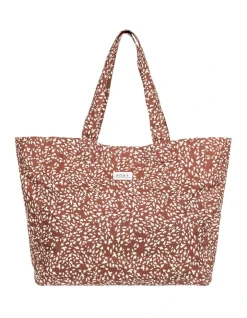 Roxy Anti Bad Vibes 24L Tote Bag In Brown