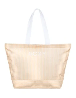 Roxy Strippy Beach Tote Bag In Orange