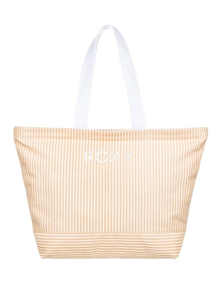 Roxy Strippy Beach Tote Bag In Orange 3 Roxy Strippy Beach Tote Bag In Orange