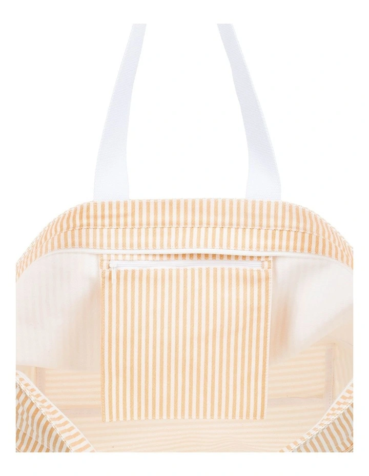 Roxy Strippy Beach Tote Bag In Orange 6 Roxy Strippy Beach Tote Bag In Orange - Image 4
