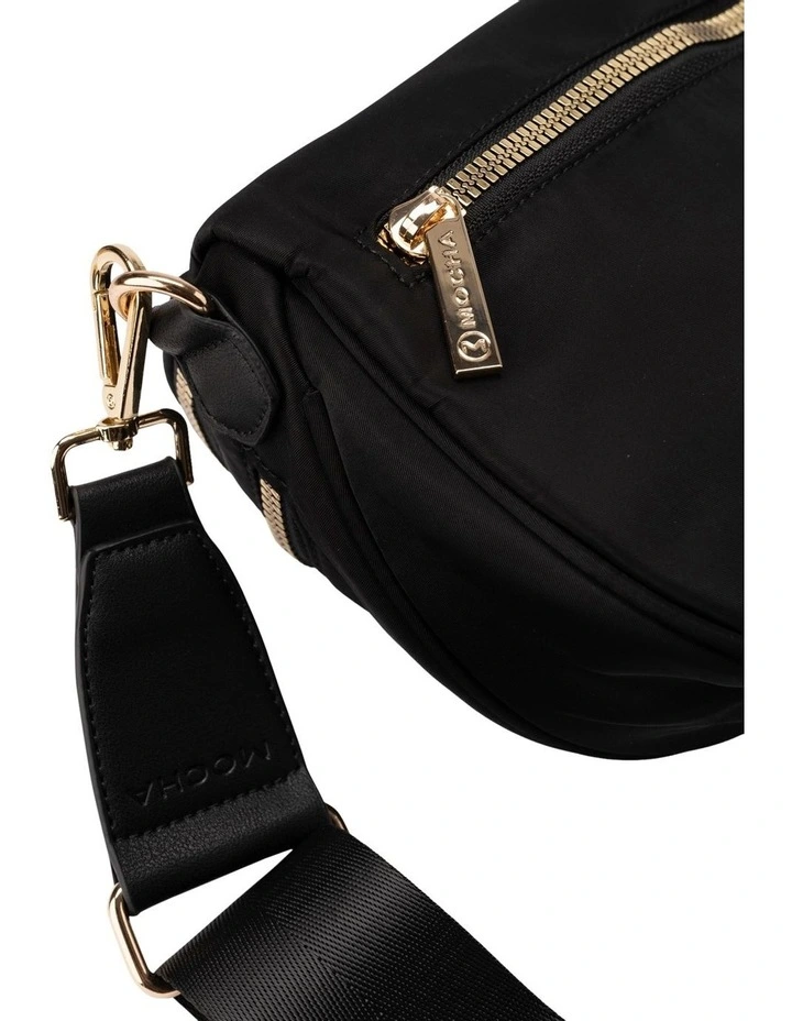 Mocha Eddy Saddle Crossbody Bag In Black 4 Mocha Eddy Saddle Crossbody Bag In Black - Image 2