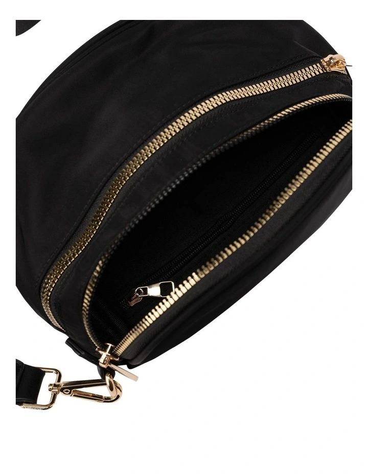 Mocha Eddy Saddle Crossbody Bag In Black 5 Mocha Eddy Saddle Crossbody Bag In Black - Image 3