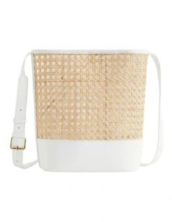 Seed Heritage Rattan Cross Body Bag