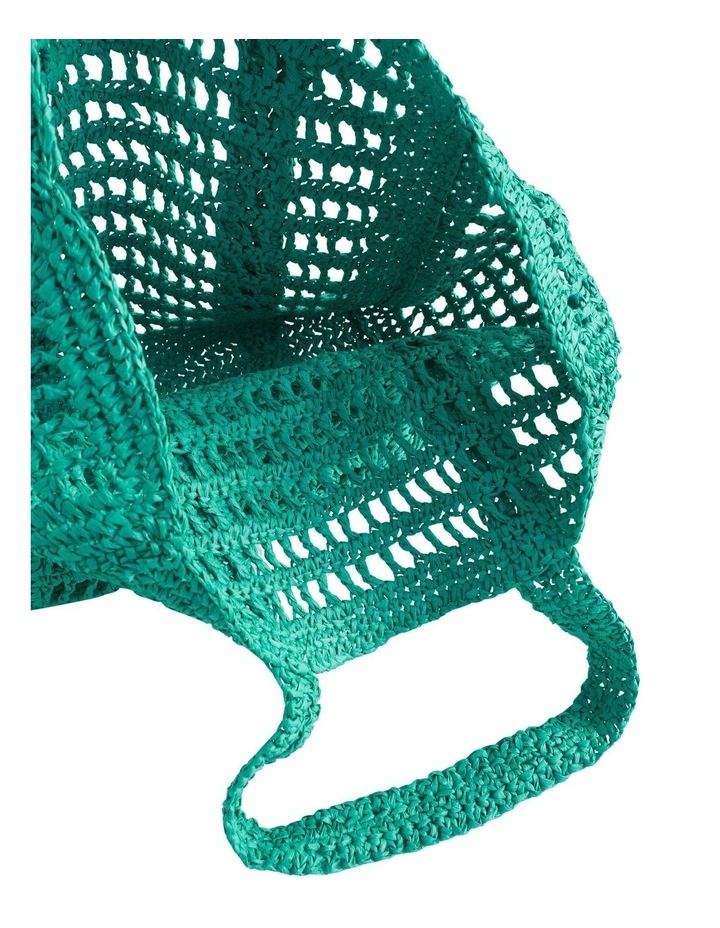 Seed Heritage Slouch Straw Tote In Green 7 Seed Heritage Slouch Straw Tote In Green - Image 5