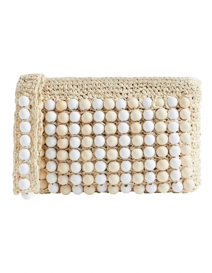 Seed Heritage Beaded Straw Clutch 4 Seed Heritage Beaded Straw Clutch - Image 2