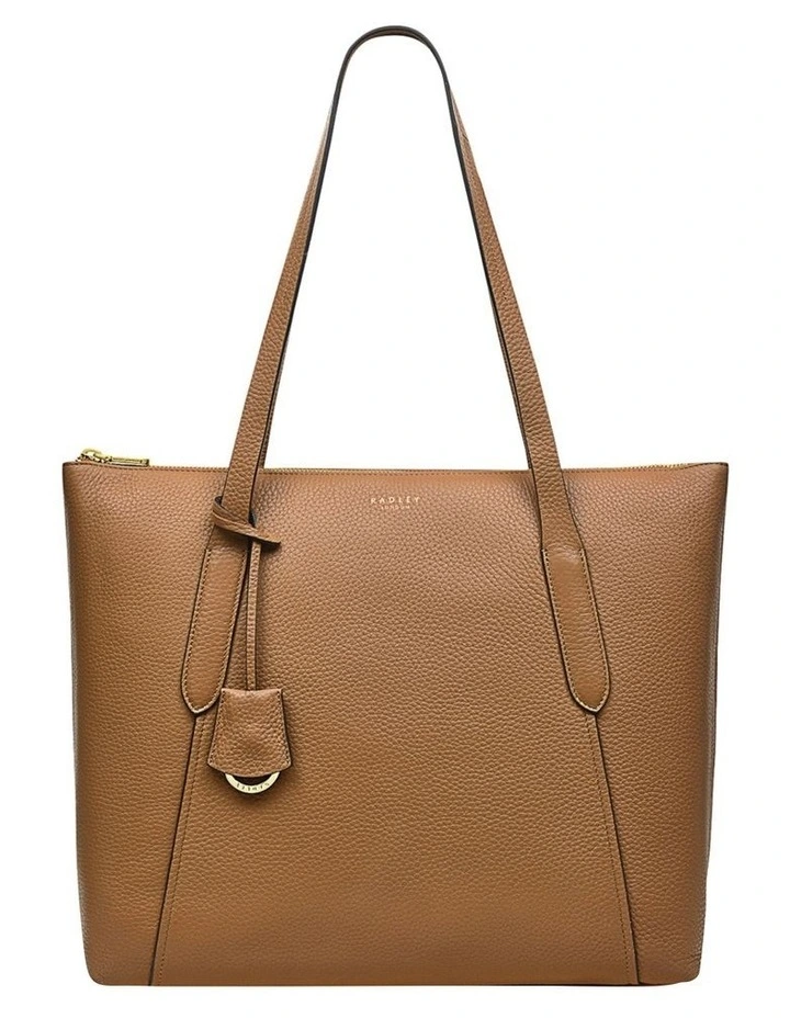 Radley Wood Street 2.0 Large Zip-Top Tote Bag In Brown 2 Radley Wood Street 2.0 Large Zip-Top Tote Bag In Brown