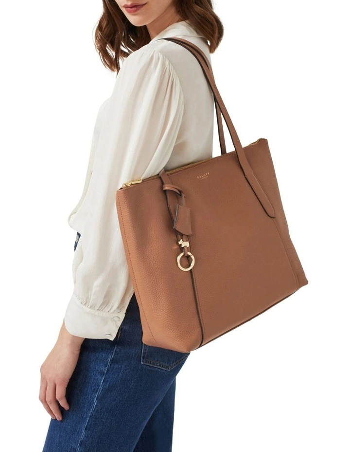 Radley Wood Street 2.0 Large Zip-Top Tote Bag In Brown 3 Radley Wood Street 2.0 Large Zip-Top Tote Bag In Brown - Image 2