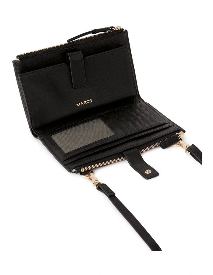 Marcs Nola Leather Wallet Bag In Black 7 Marcs Nola Leather Wallet Bag In Black - Image 5