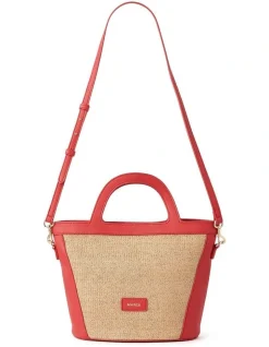 Marcs Rowyn Raffia Bag In Tulip