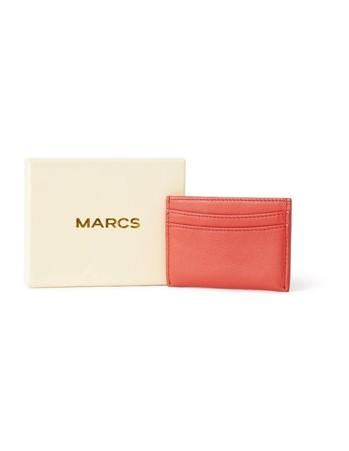 Marcs Suki Leather Card Holder In Tulip 4 Marcs Suki Leather Card Holder In Tulip - Image 2