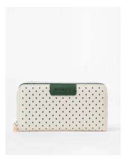 Marcs La Paz Zip Top Wallet In White