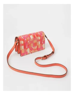 Marcs Amsterdam Snap Closure Crossbody Bag In Pink Print -Mocha shop 965031130 3 1 720x928