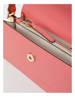 Marcs Amsterdam Snap Closure Crossbody Bag In Pink Print -Mocha shop 965031130 5 720x928