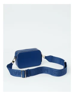 Marcs Budapest Zip Around Crossbody In Royal Blue -Mocha shop 965041930 3 720x928