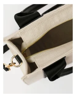 Marcs Barbados Top Handle Tote Bag In Black -Mocha shop 965042020 4 720x928