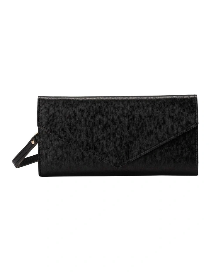 Mocha Mikaela Long Wallet In Black 3 Mocha Mikaela Long Wallet In Black