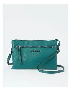Wayne Cooper Multi Gusset Crossbody Bag In Teal