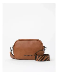 Wayne Cooper Natalie Crossbody Bag In Tan Zebra