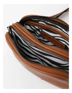 Wayne Cooper Natalie Crossbody Bag In Tan Zebra -Mocha shop 965776690 7 720x928