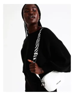 Wayne Cooper Natalie Crossbody Bag In White Zebra -Mocha shop 965776780 4 1 720x928