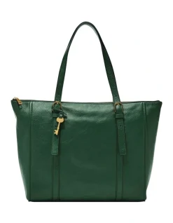 Fossil Carlie Tote In Green