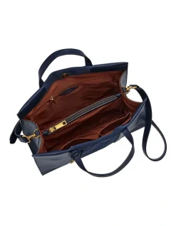 Fossil Carmen Shoulder Bag In Blue -Mocha shop 967783870 3 720x928