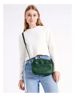 Miss Shop Miami Crossbody Bag In Forest -Mocha shop 968071780 2 720x928