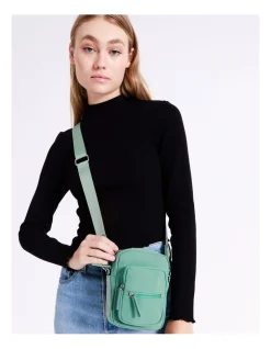 Miss Shop Oakland Camera Crossbody Bag In Sage -Mocha shop 968072680 4 1 720x928