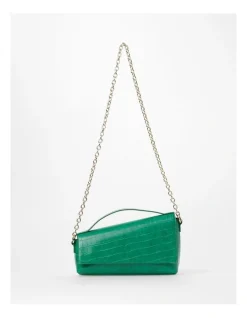 Tokito Shelby Croc Shoulder Bag In Green -Mocha shop 968078260 3 1 720x928