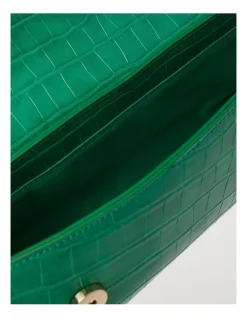 Tokito Shelby Croc Shoulder Bag In Green -Mocha shop 968078260 7 720x928