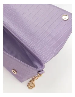 Tokito Shelby Croc Shoulder Bag In Lilac -Mocha shop 968078350 5 2 720x928