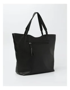 Piper Michelle Tote Bag In Black -Mocha shop 968080420 5 720x928